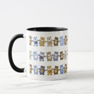 Taza modelo de un oso de peluche del juguete