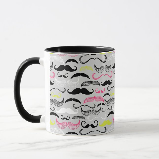 Taza Modelo del bigote, estilo retro (Izquierda)