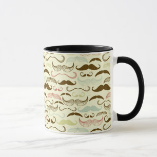 Taza Modelo del bigote, estilo retro 4