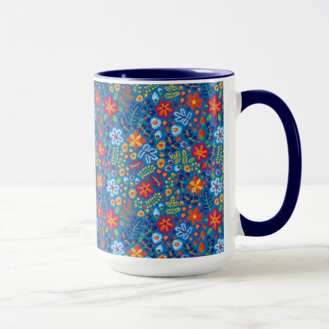 Taza Modelo del bordado de flores (Derecha)