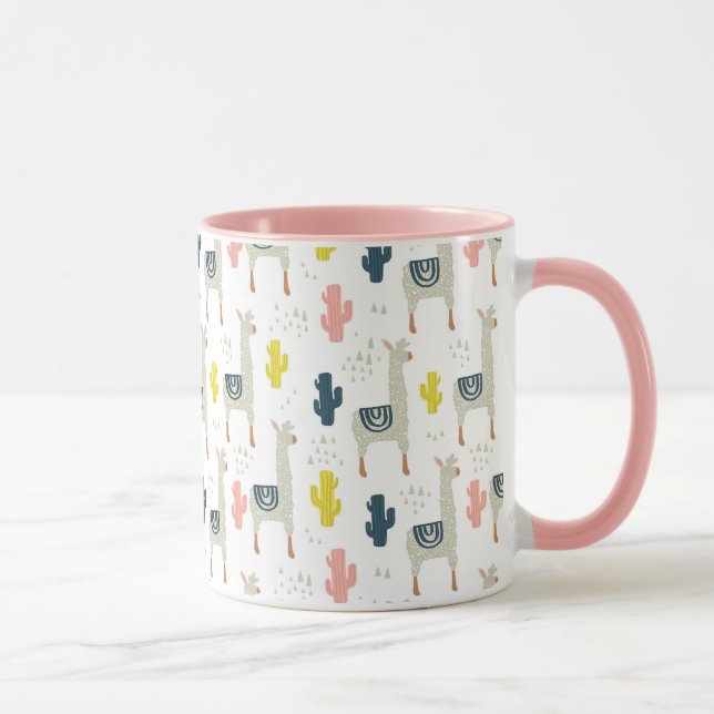 Taza Modelo del cactus y de las llamas (Derecha)