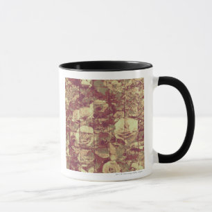 Taza Modelo del camuflaje del rosa en fondo tejado de
