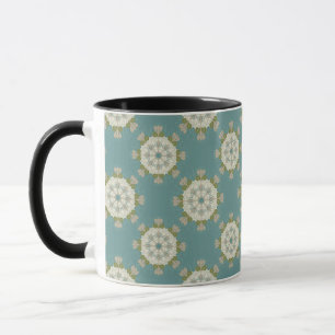Taza Modelo del damasco con los elementos abstractos