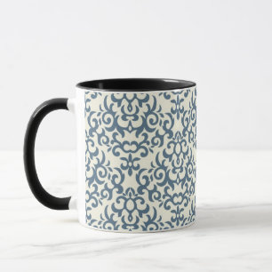 Taza Modelo del damasco en el fondo 2 de la pendiente