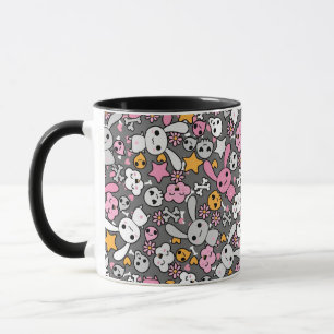 Taza modelo del gris del kawaii