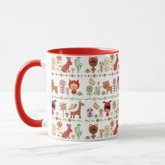 Taza Modelo del niño y de los animales (Izquierda)