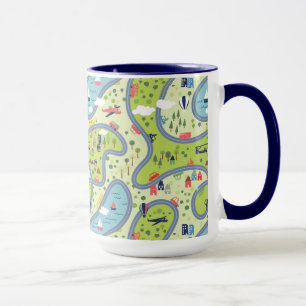 Taza Modelo del paisaje de Roadtrip de los niños