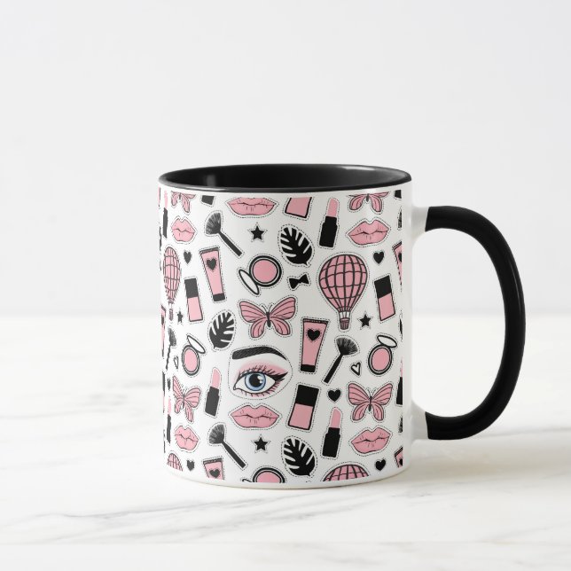 Taza Modelo del pegatina del maquillaje (Derecha)