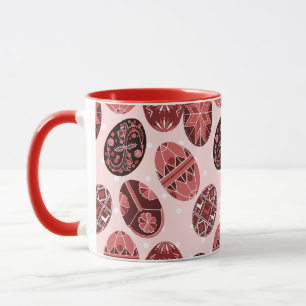Taza Modelo del rojo de los huevos de Pascua del
