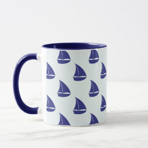 Taza Modelo del velero del azul real