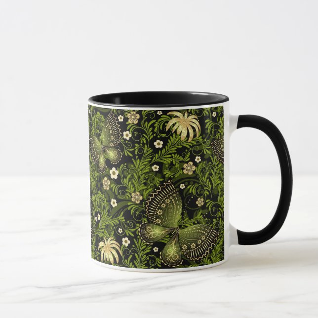 Taza Modelo del Verde-oro de la primavera (Derecha)