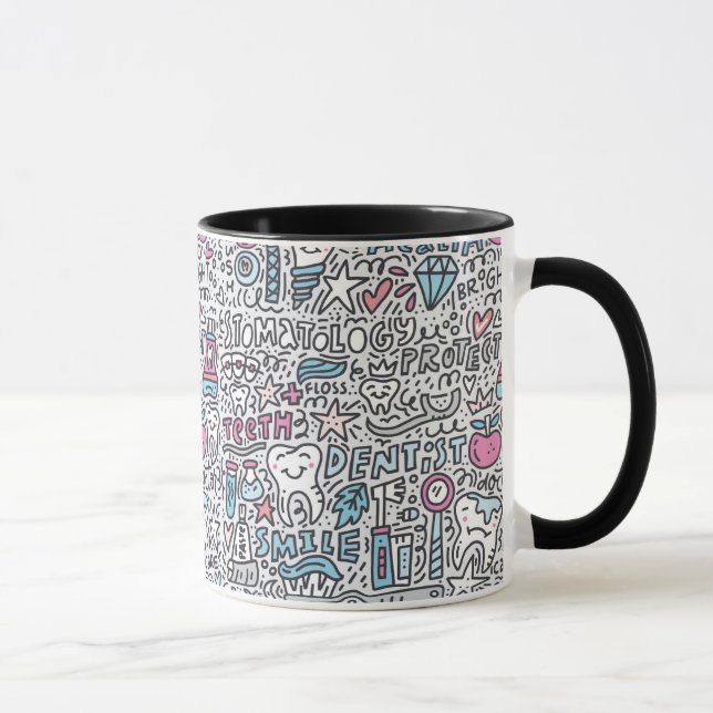 Taza Modelo dental del dibujo animado (Derecha)