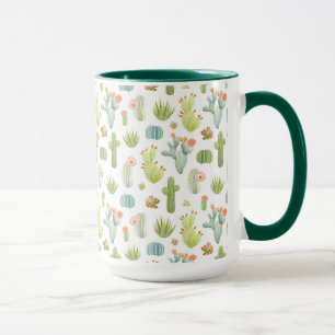Taza Modelo derecho del cactus lindo