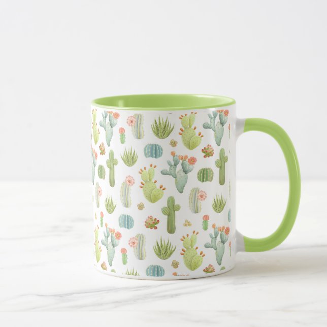 Taza Modelo derecho del cactus lindo (Derecha)