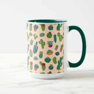 Taza Modelo derecho del cactus lindo