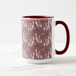 Taza Modelo divertido de las llamas