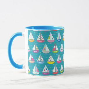 Taza Modelo en colores pastel del velero