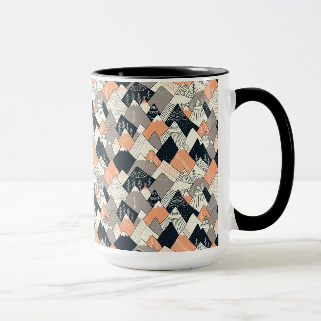 Taza Modelo escandinavo de la montaña del estilo (Derecha)