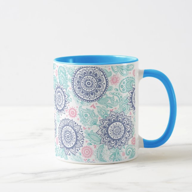 Taza Modelo étnico de Paisley (Derecha)