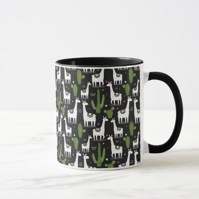 Taza Modelo feliz de la llama (Derecha)