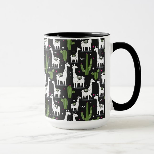 Taza Modelo feliz de la llama (Derecha)