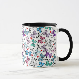 Taza Modelo floral de la tarjeta del día de San