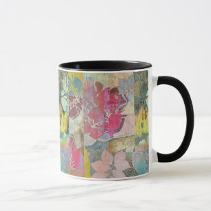 Taza Modelo floral del grunge del arte