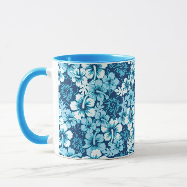 Taza Modelo floral del hibisco de la resaca (Izquierda)