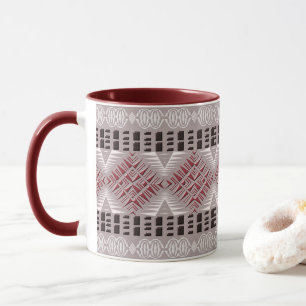 Taza modelo geomeric africano étnico