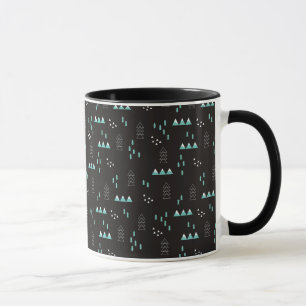 Taza Modelo geométrico de la noche del país de las