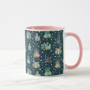 Taza Modelo geométrico de los Succulents