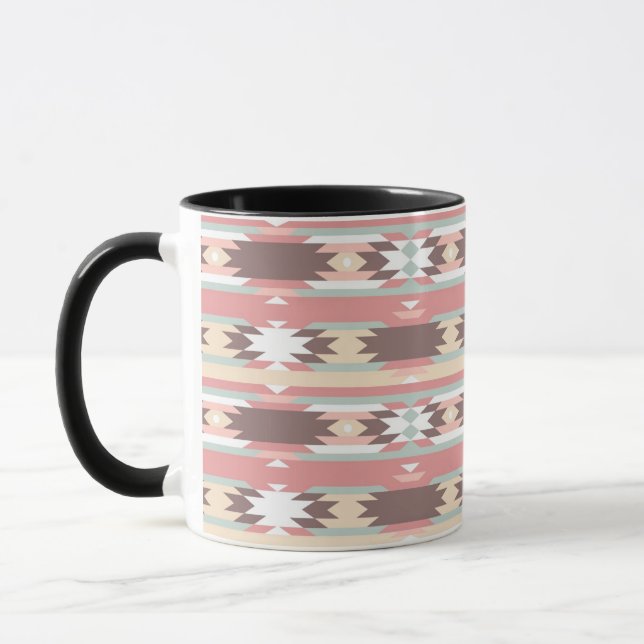 Taza Modelo geométrico en el estilo azteca 2 (Izquierda)