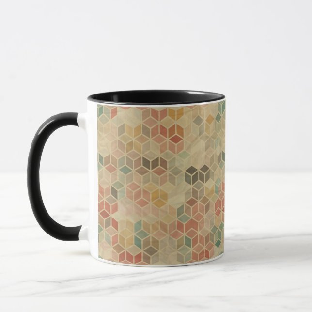Taza Modelo geométrico retro 5 (Izquierda)