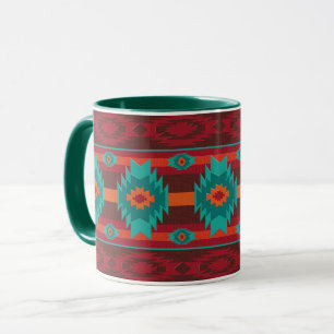 Taza Modelo geométrico tribal al sudoeste