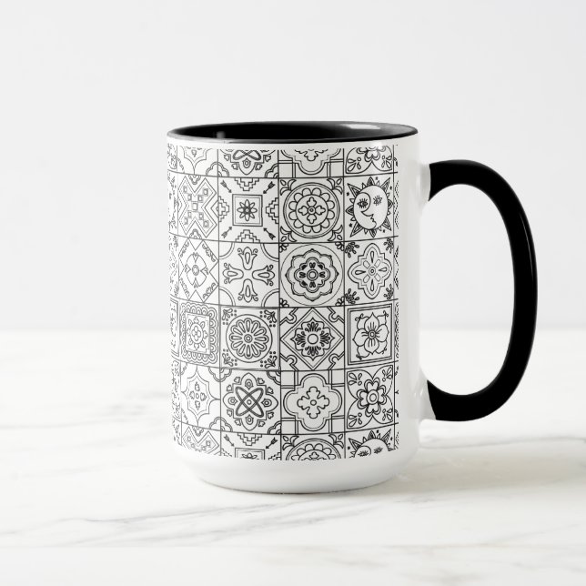 Taza Modelo inspirado de Talavera (Derecha)