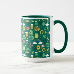 Taza Modelo irlandés lindo del icono