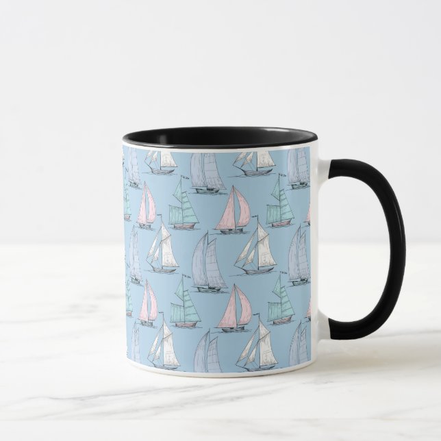 Taza Modelo lindo 1 del velero (Derecha)