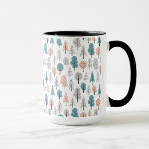 Taza Modelo lindo del bosque del Doodle