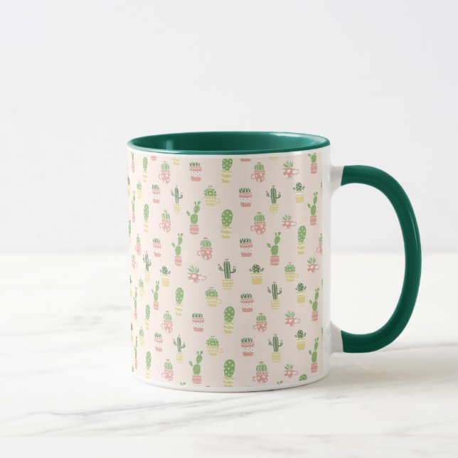 Taza Modelo lindo del cactus (Derecha)