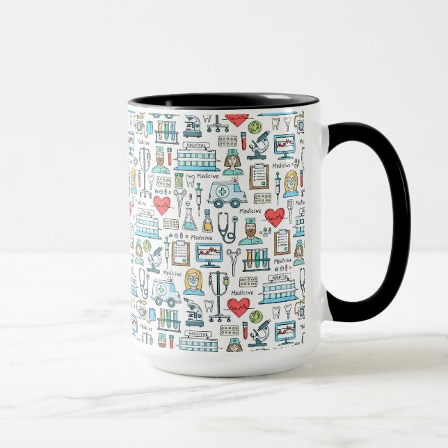 Taza Modelo médico del diseño (Derecha)