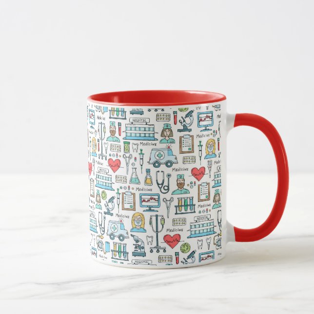 Taza Modelo médico del diseño (Derecha)