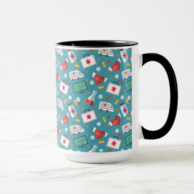 Taza Modelo médico del icono (Derecha)