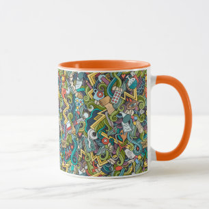 Taza Modelo médico del icono del arte abstracto