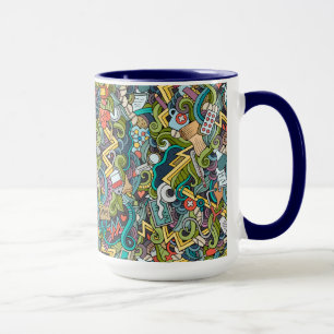 Taza Modelo médico del icono del arte abstracto