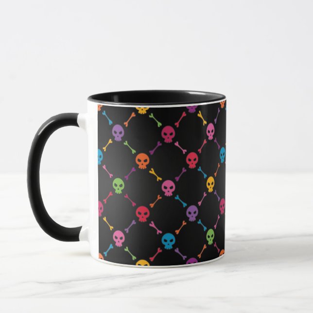 Taza Modelo multicolor con los cráneos (Izquierda)