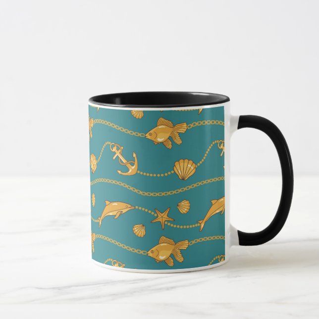 Taza Modelo náutico del oro (Derecha)