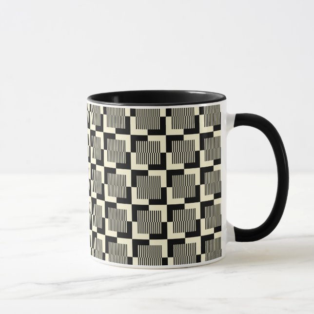 Taza Modelo negro y del moreno retro (Derecha)