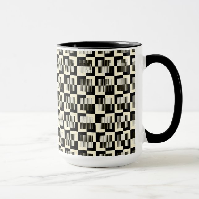 Taza Modelo negro y del moreno retro (Derecha)