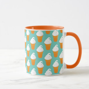 Taza Modelo poner crema del cono de Vanilla Ice