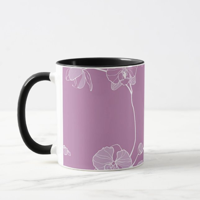 Taza Modelo púrpura de la orquídea (Izquierda)